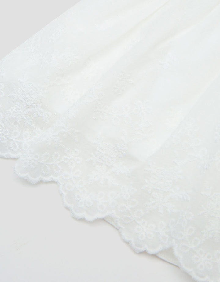 Little M Blouse With Textured Embro Kemeja Bayi