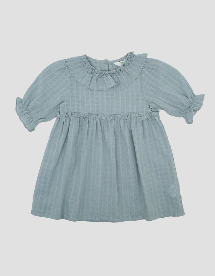 Little M 7/8 Woven Textured Midi Dress Bayi