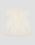 Little M Double Knit Flowers Applique Midi Dress Bayi