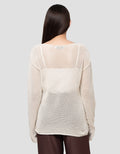 Connexion Chrochet Sweater Wanita