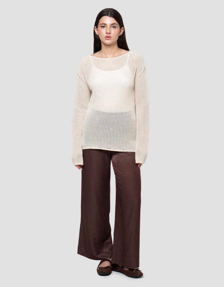 Connexion Chrochet Sweater Wanita