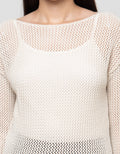 Connexion Chrochet Sweater Wanita