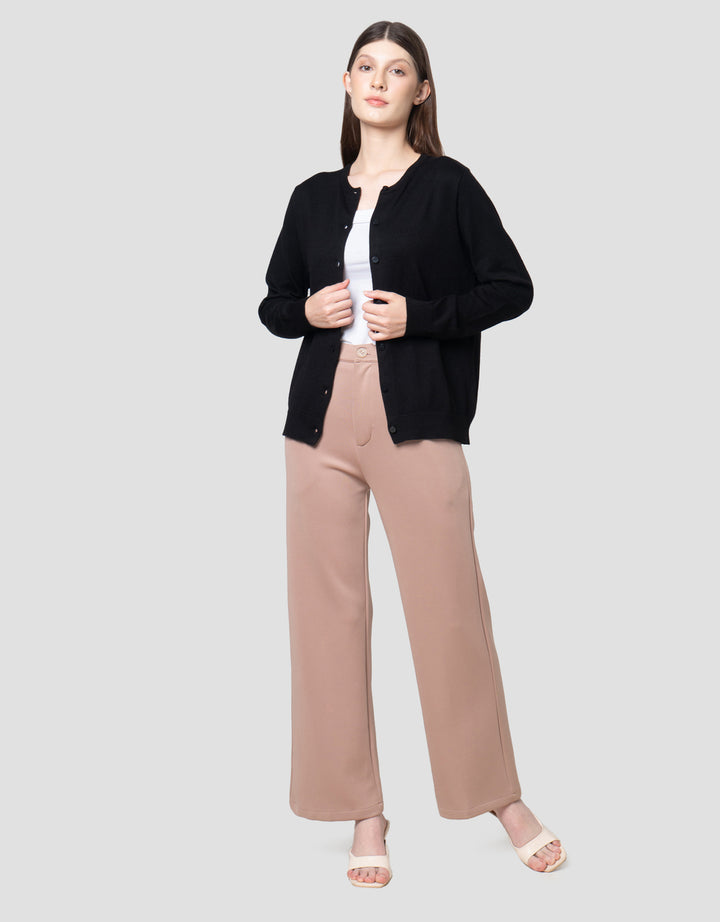 Connexion Round Neck Rajut Cardigan Wanita