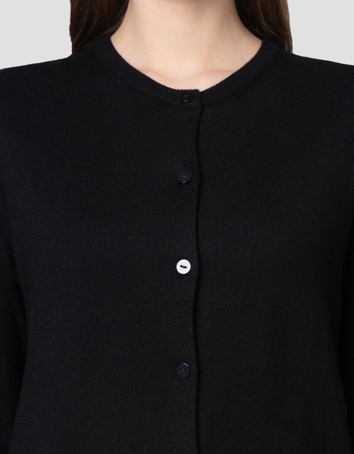 Connexion Round Neck Rajut Cardigan Wanita