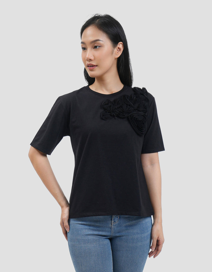 Connexion Chorchet Flower Kaos Wanita