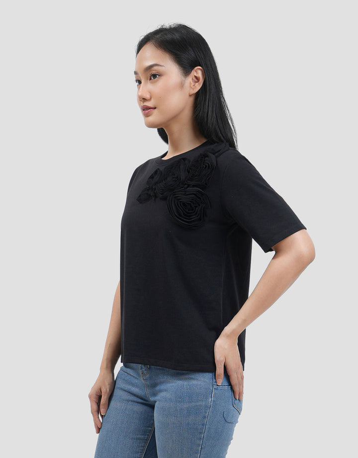 Connexion Chorchet Flower Kaos Wanita