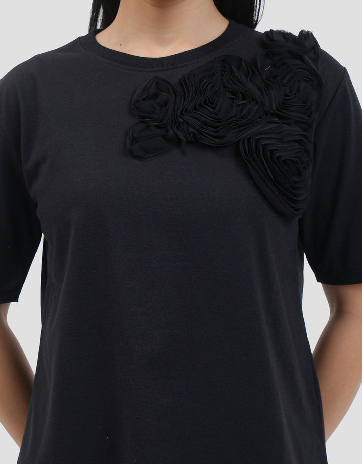 Connexion Chorchet Flower Kaos Wanita