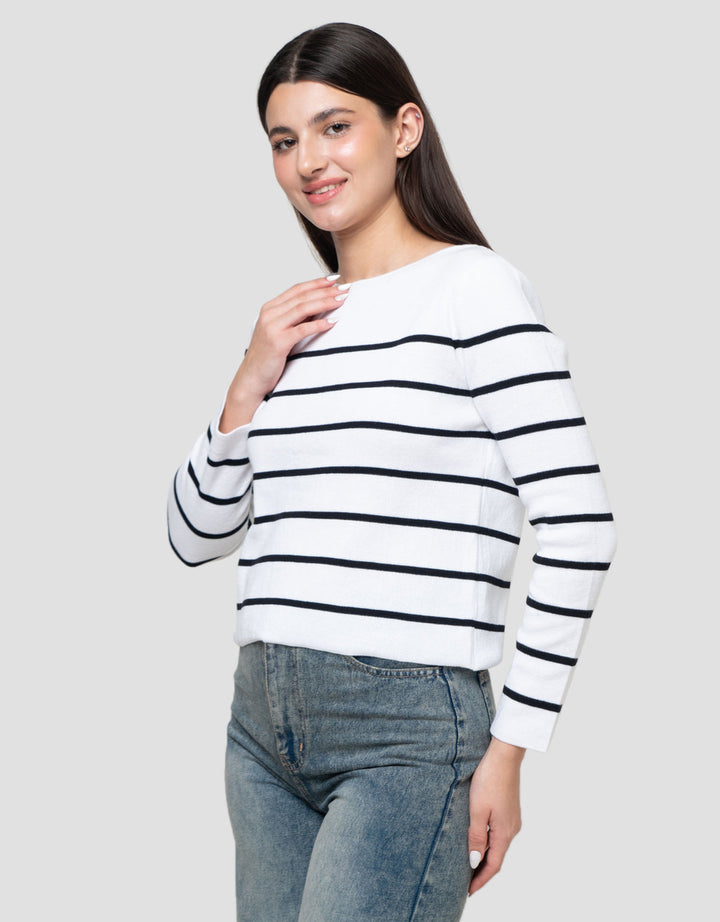 Connexion Boatneck Kaos Wanita
