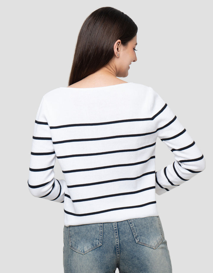 Connexion Boatneck Kaos Wanita
