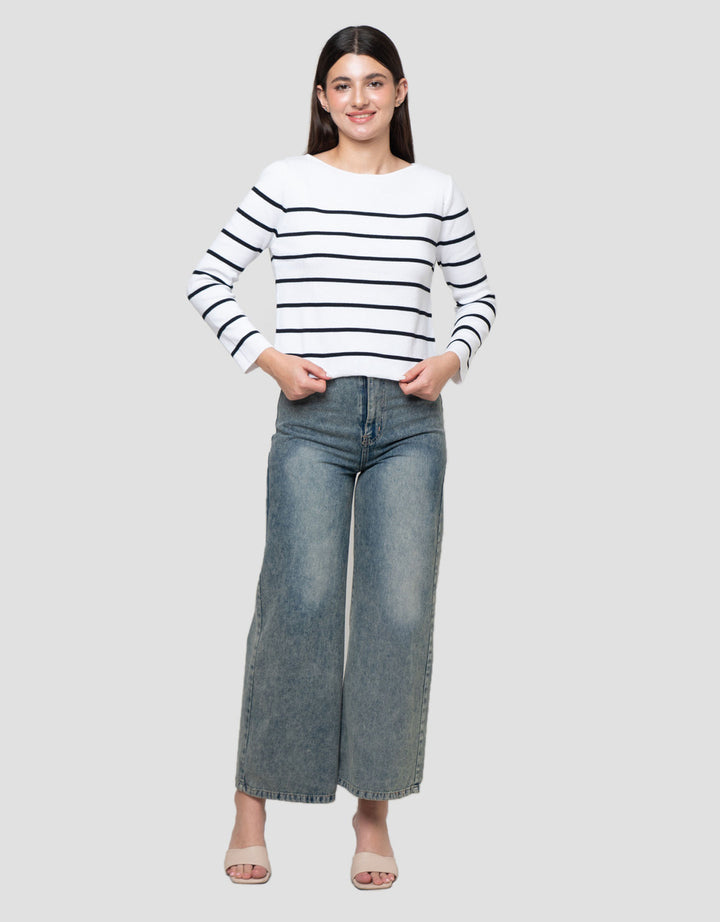Connexion Boatneck Kaos Wanita