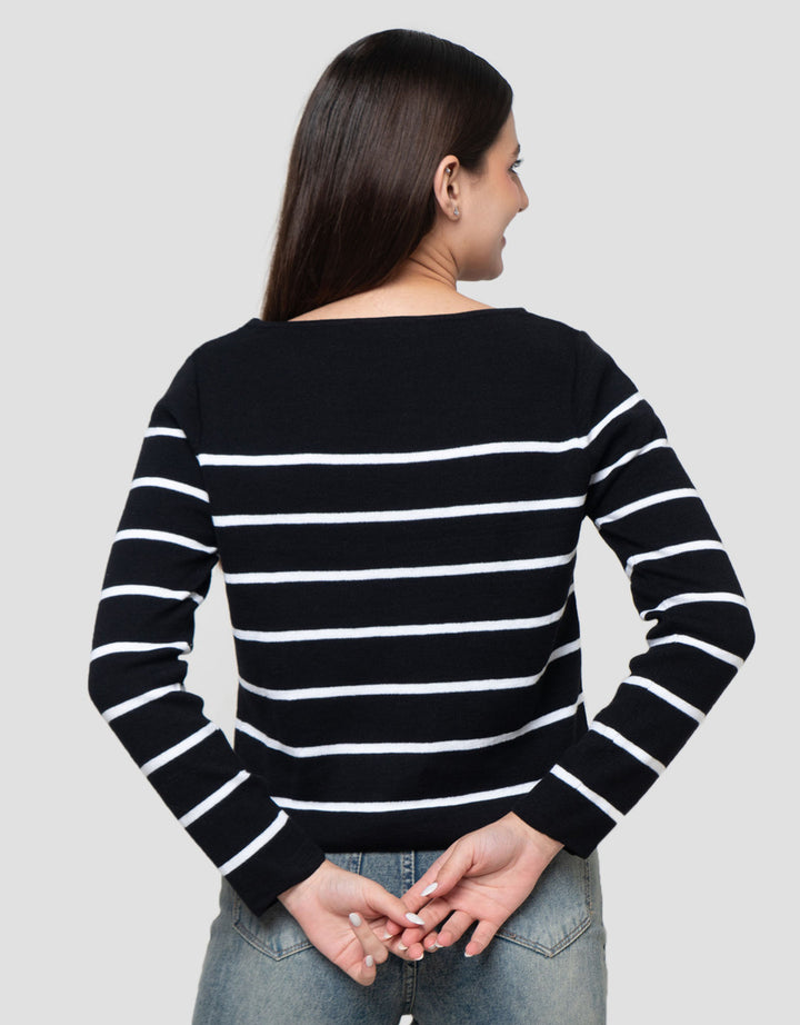 Connexion Boatneck Kaos Wanita