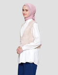 Annisa Wth Embroidery Vest Kemeja Wanita