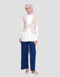 Annisa Wth Embroidery Vest Kemeja Wanita