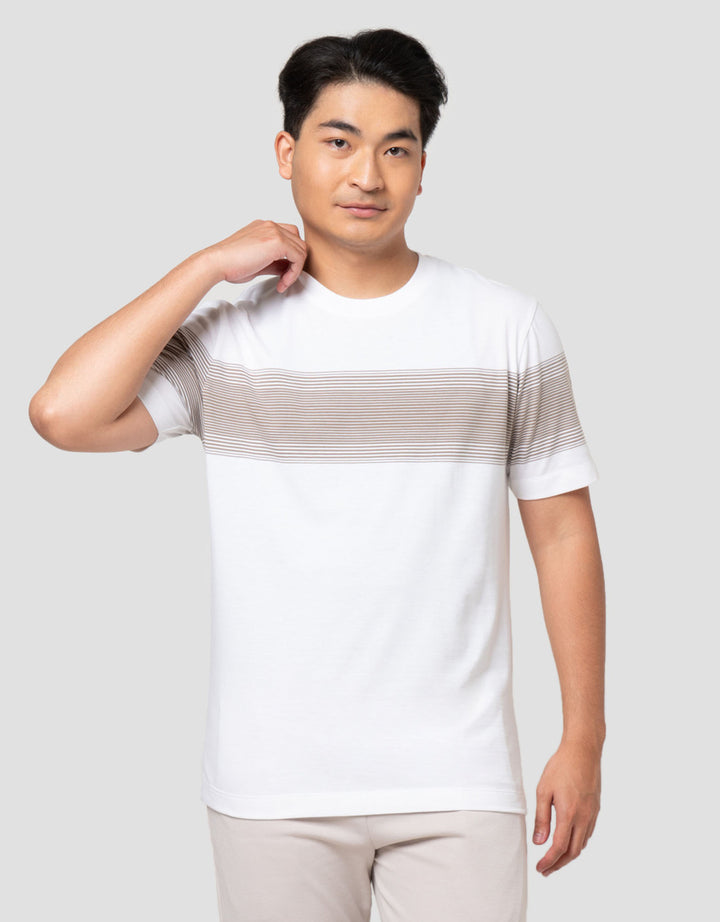 Cole Stripes Chest Ms Smart Fit Kaos Pria