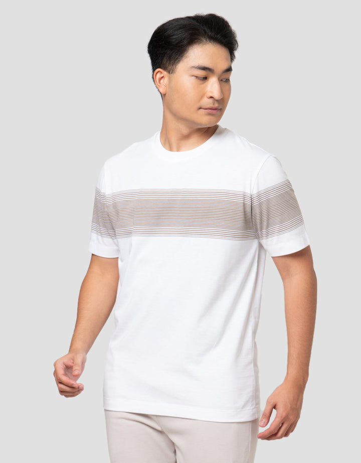 Cole Stripes Chest Ms Smart Fit Kaos Pria