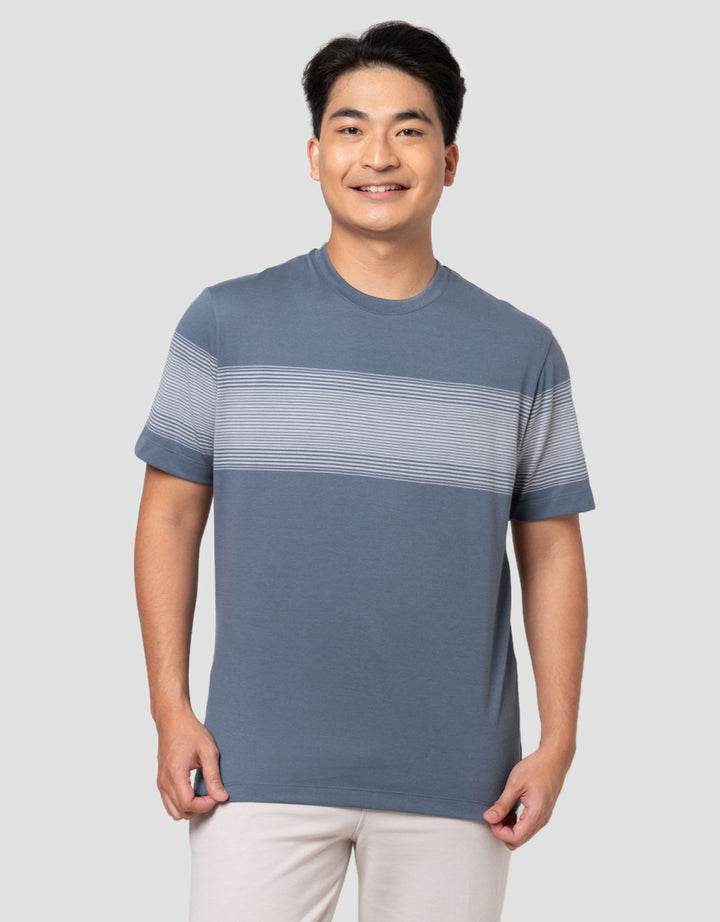 Cole Stripes Chest Ms Smart Fit Kaos Pria