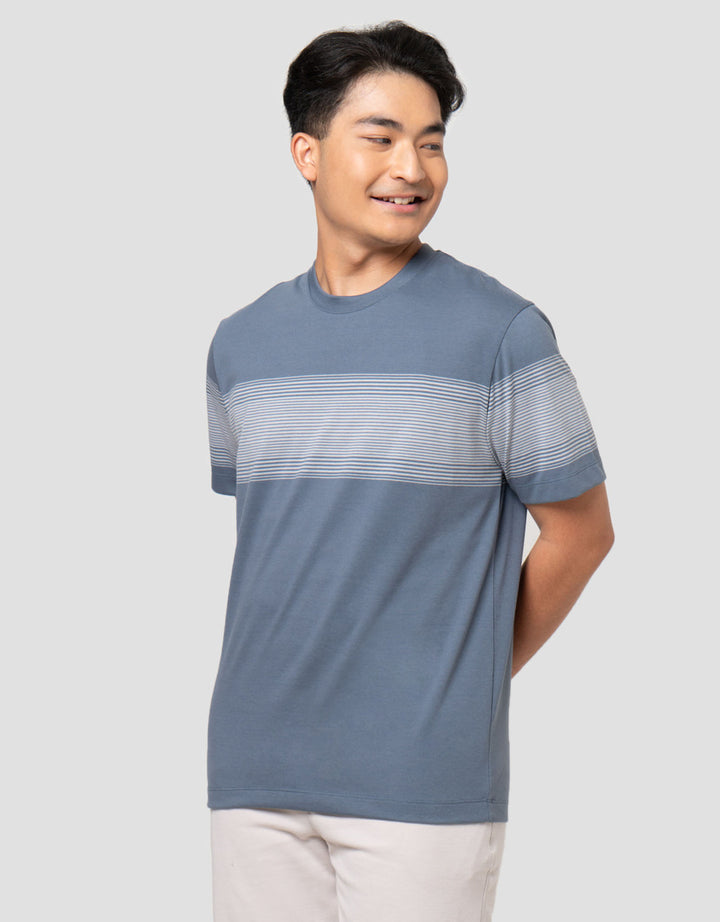 Cole Stripes Chest Ms Smart Fit Kaos Pria