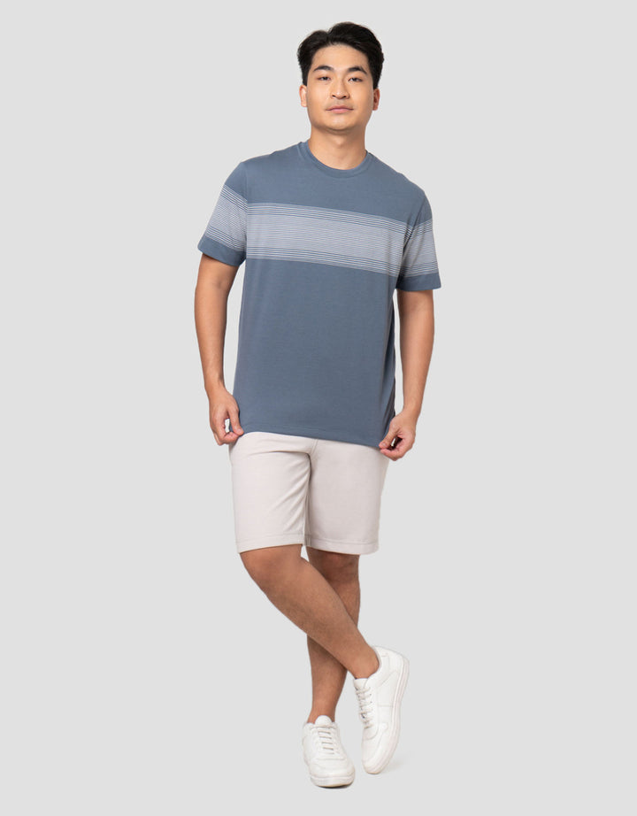 Cole Stripes Chest Ms Smart Fit Kaos Pria