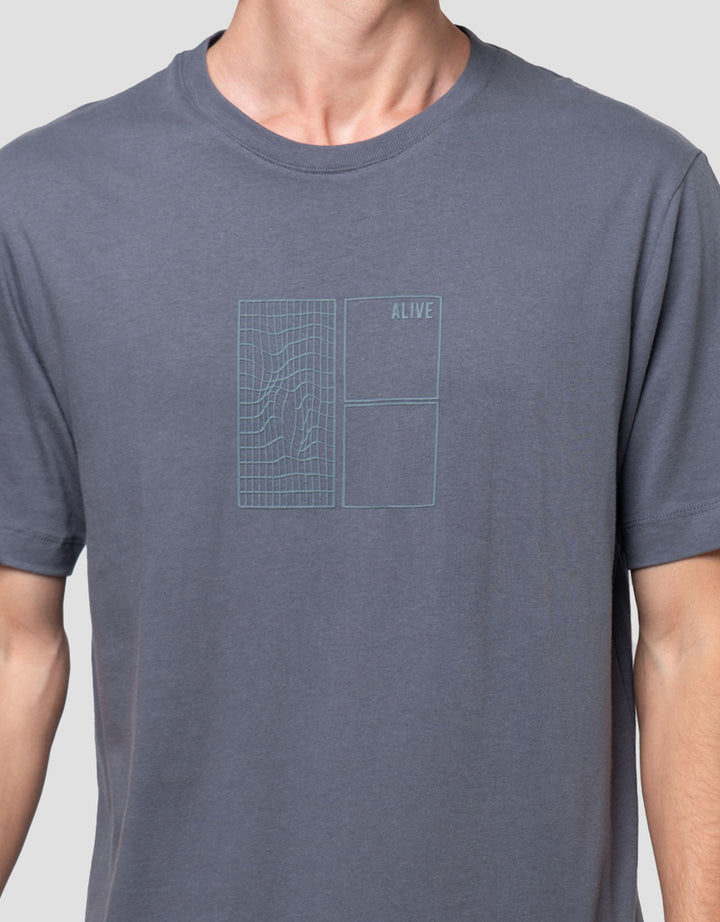 Cole Graphic Hd Print Map Reg Fit Kaos Pria