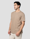 Cole Solid Texture Welt Pocket Repeat Kaos Pria
