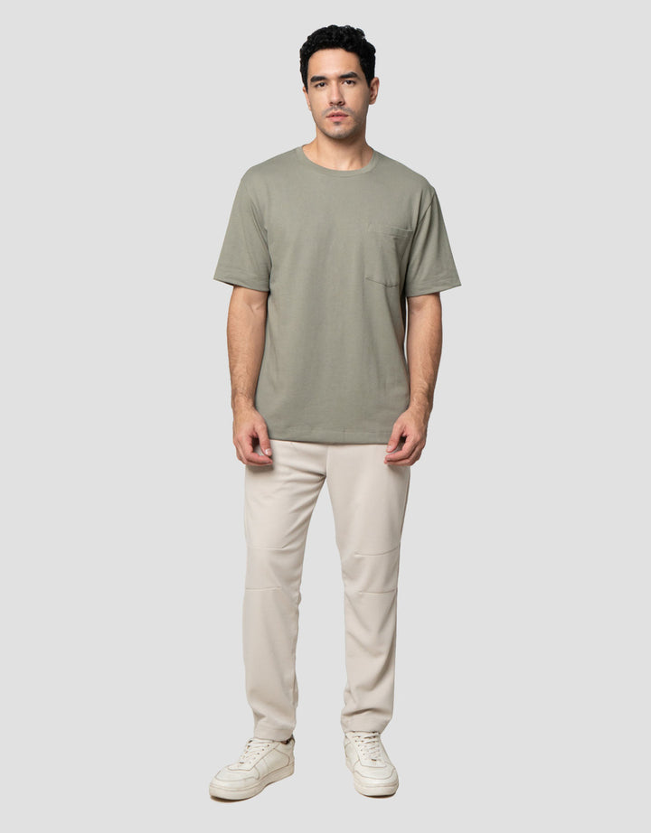 Cole Solid Popcorn Patch Pocket Reg Fit Kaos Pria