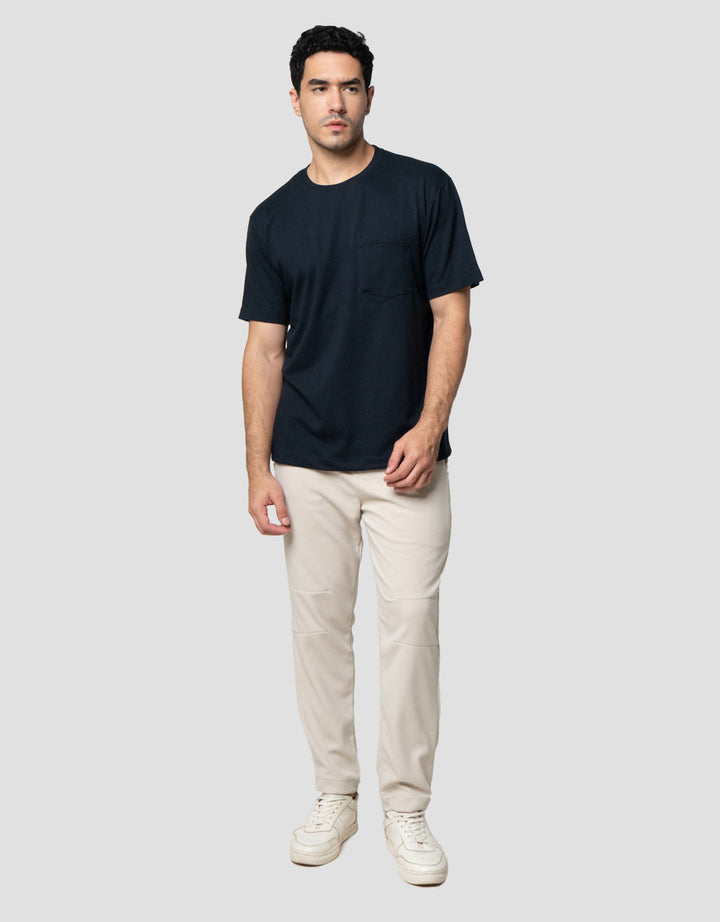 Cole Solid Popcorn Patch Pocket Reg Fit Kaos Pria