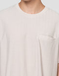 Cole Solid Texture Herring Bone Welt Pocket Smart Fit Kaos Pria