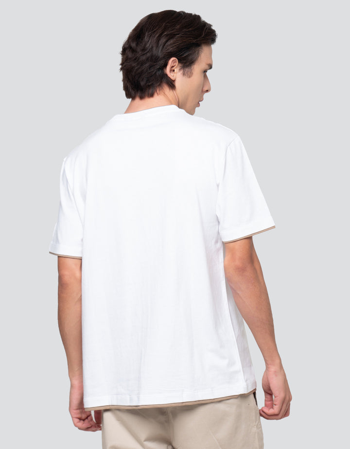 Cole Layer Collar Jersey Kaos Pria