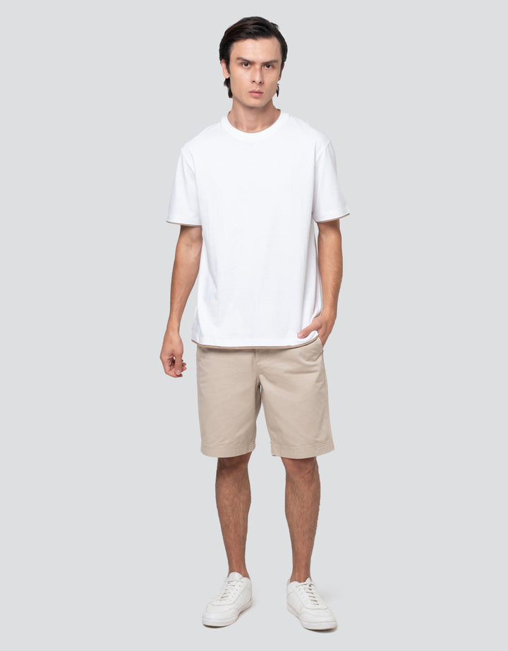 Cole Layer Collar Jersey Kaos Pria