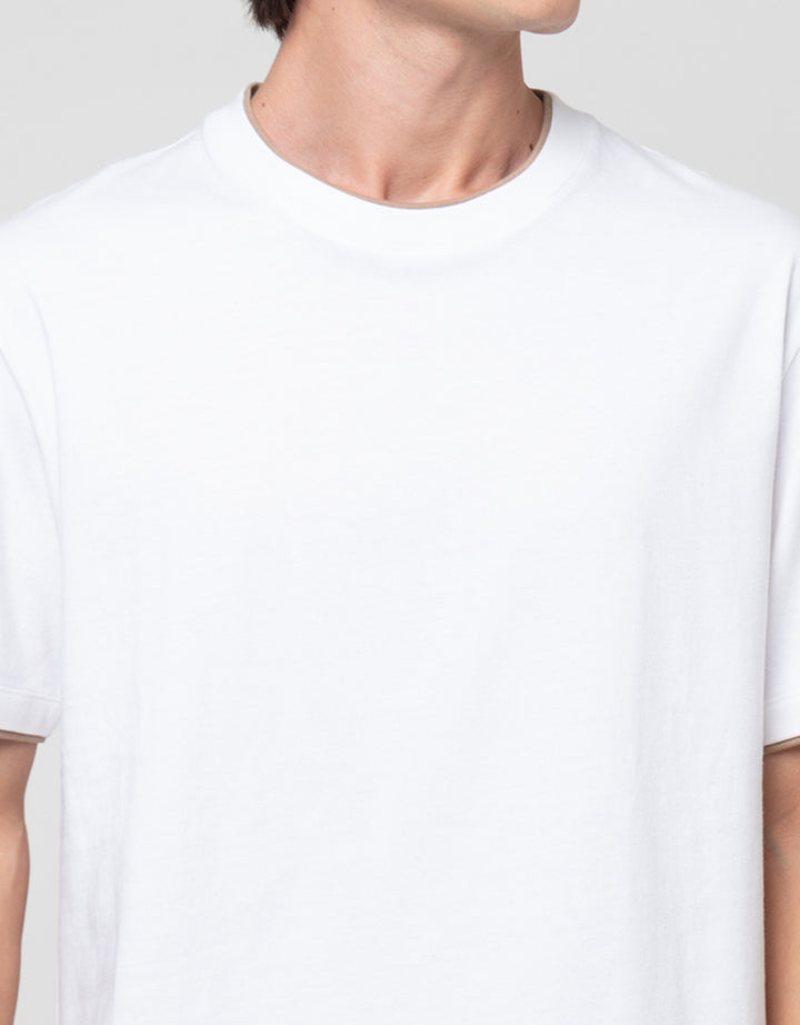 Cole Layer Collar Jersey Kaos Pria