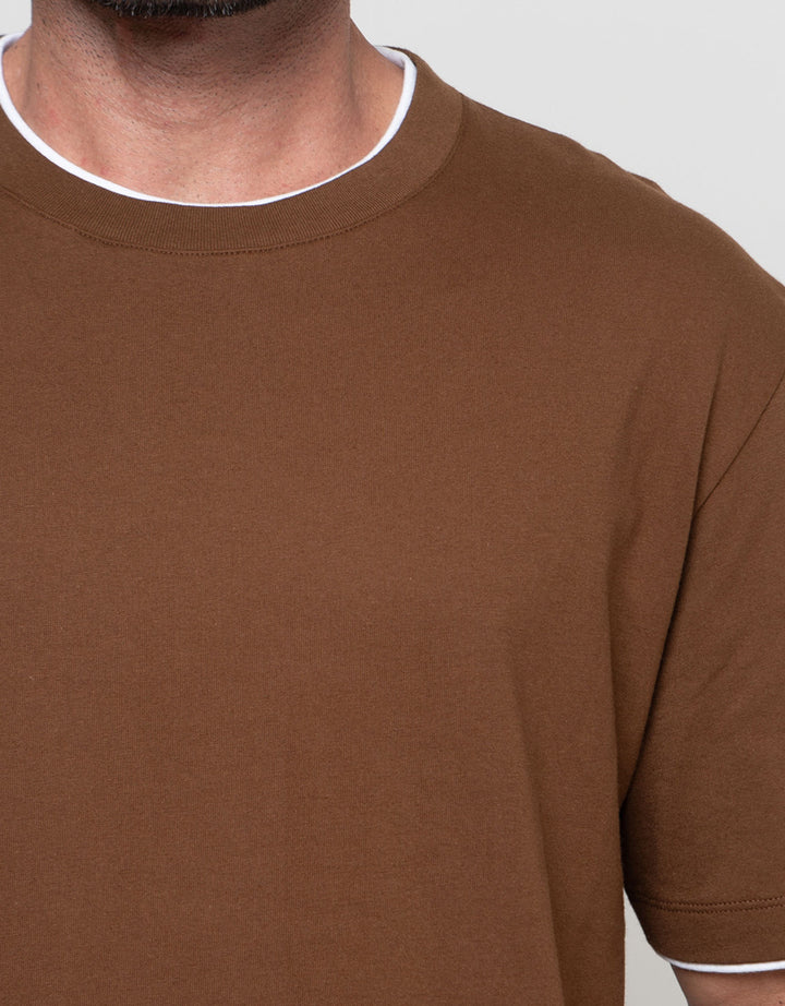 Cole Layer Collar Jersey Kaos Pria