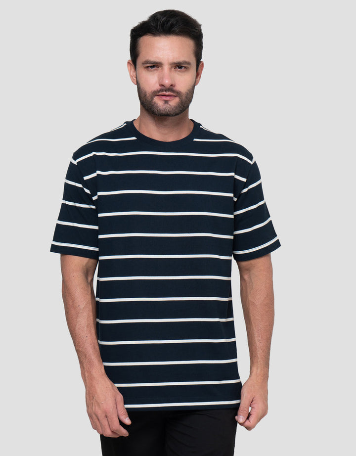 Cole Stripes Pique Patch Pocket Kaos Pria