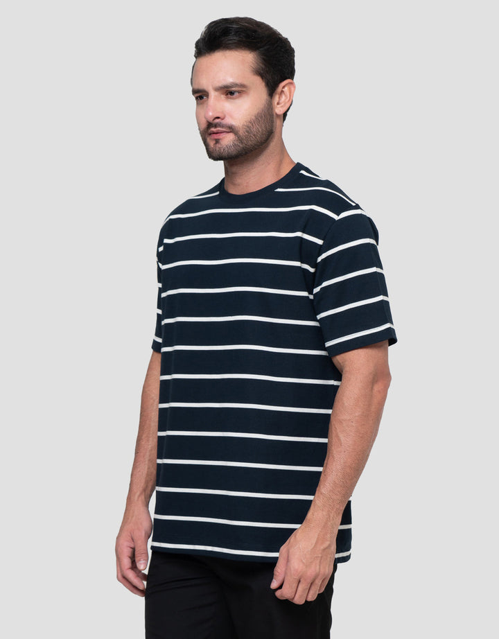 Cole Stripes Pique Patch Pocket Kaos Pria
