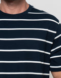 Cole Stripes Pique Patch Pocket Kaos Pria