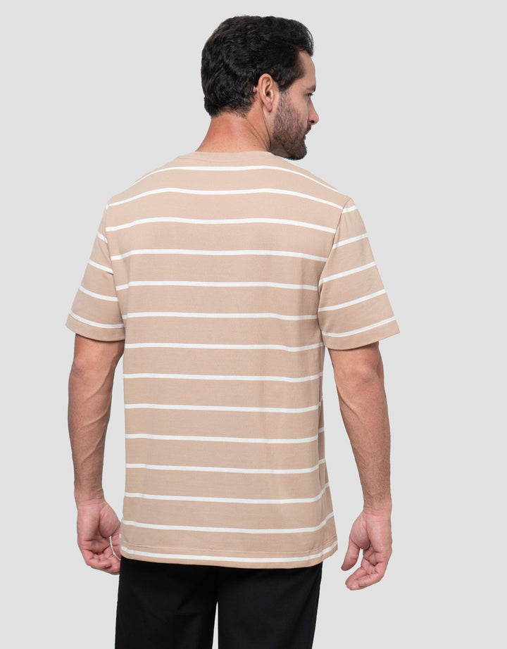 Cole Stripes Pique Patch Pocket Kaos Pria