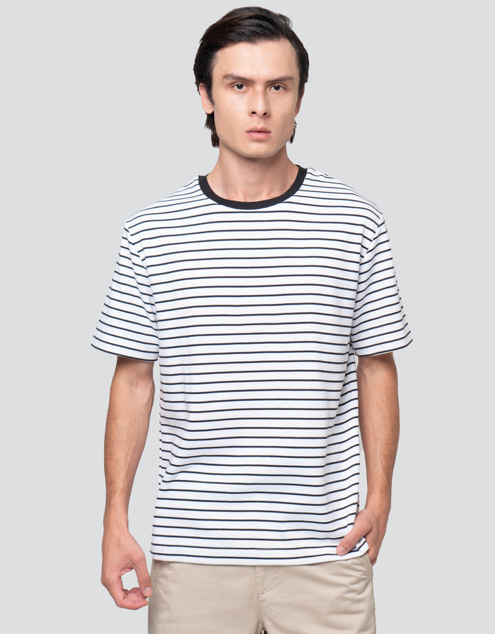 Cole Stripes Ottoman Regular Fit Kaos Pria