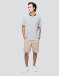 Cole Stripes Ottoman Regular Fit Kaos Pria