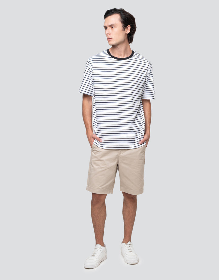 Cole Stripes Ottoman Regular Fit Kaos Pria