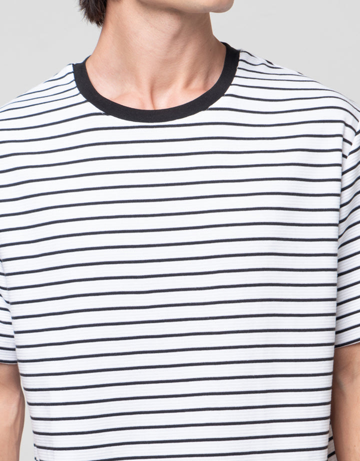 Cole Stripes Ottoman Regular Fit Kaos Pria