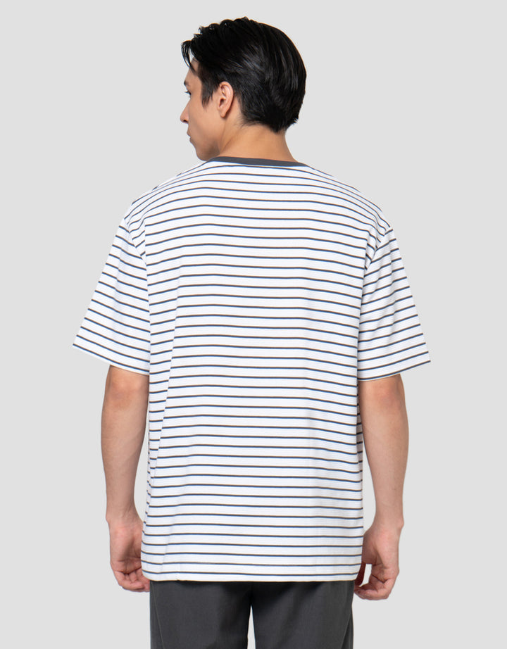 Cole Stripes Ottoman Regular Fit Kaos Pria