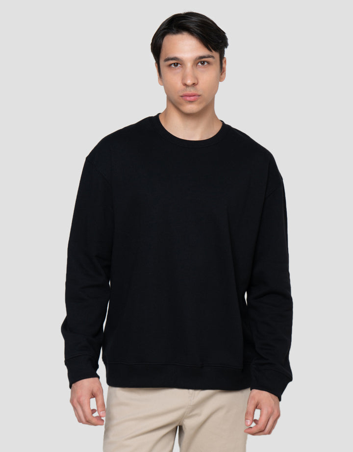 Cole Basic Round Neck Fleace Sweater Pria