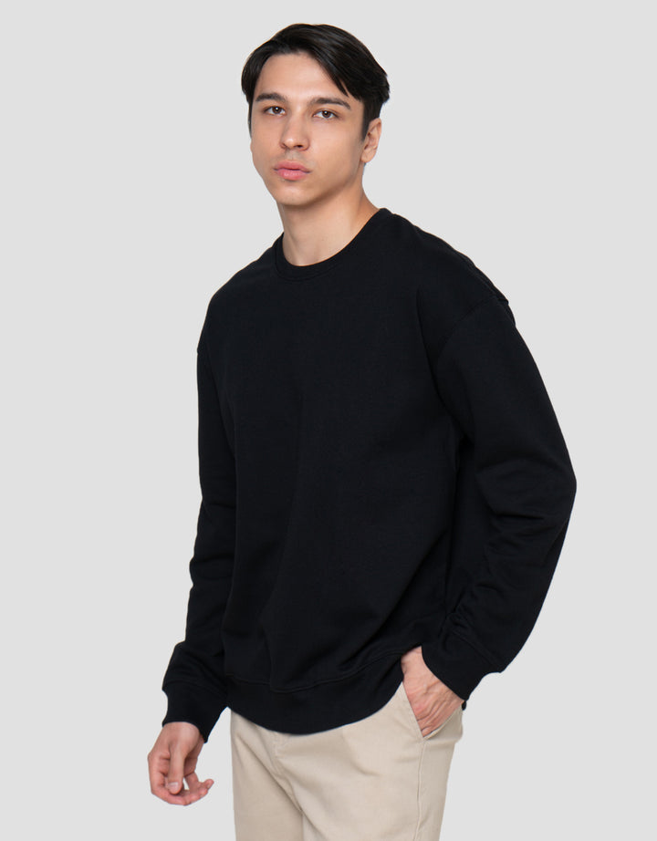 Cole Basic Round Neck Fleace Sweater Pria