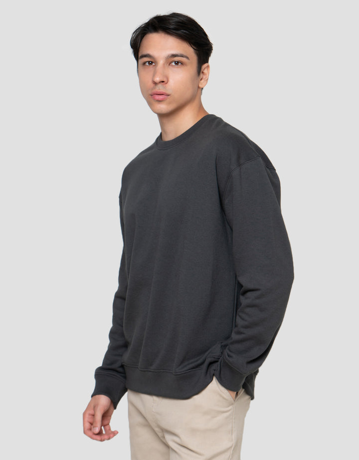 Cole Basic Round Neck Fleace Sweater Pria