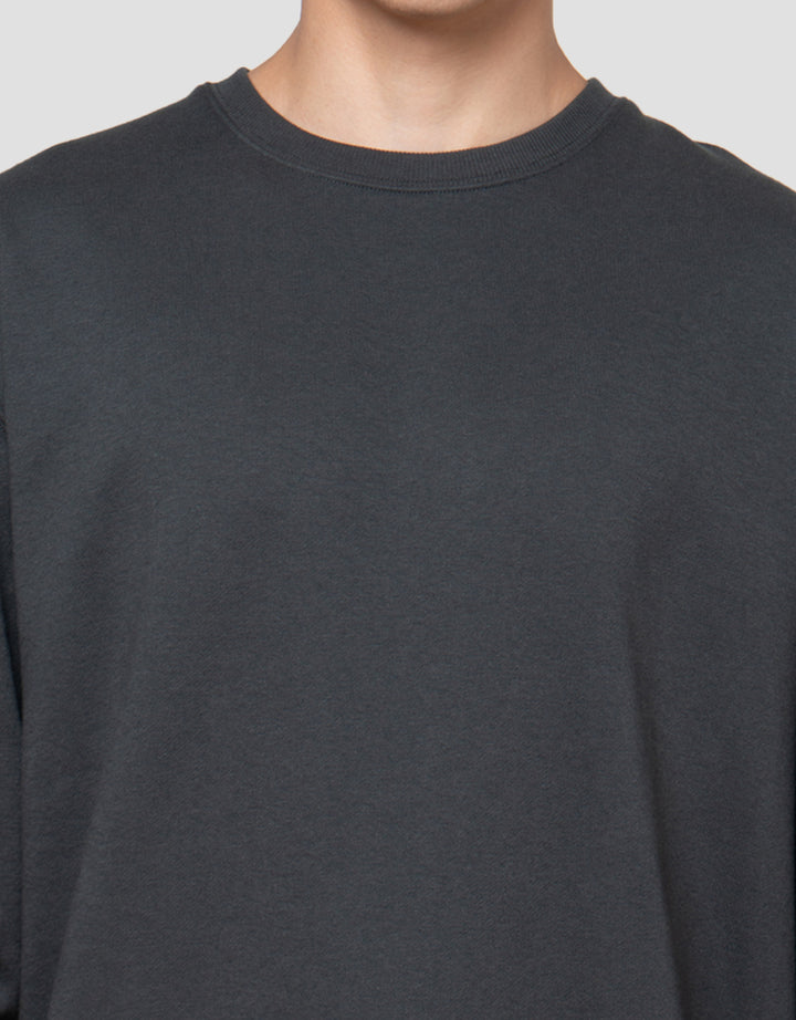 Cole Basic Round Neck Fleace Sweater Pria