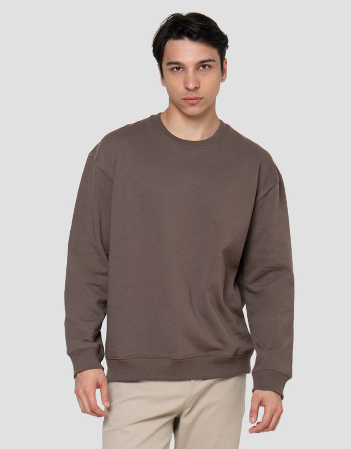 Cole Basic Round Neck Fleace Sweater Pria