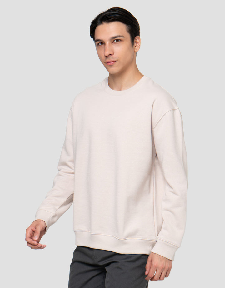 Cole Basic Round Neck Fleace Sweater Pria