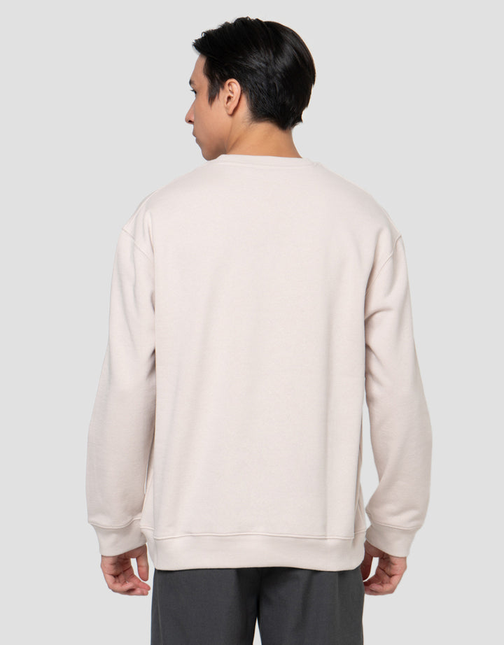 Cole Basic Round Neck Fleace Sweater Pria