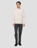 Cole Basic Round Neck Fleace Sweater Pria