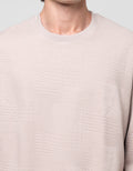 Cole Basic Roundneck Texture Sweater Pria