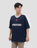 Marvel Varsity Spiderman Kaos Oversize Pria